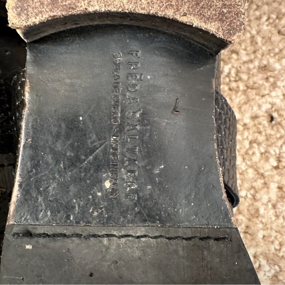 Freda Salvador Black Leather Keen Mule in black size 7 - Picture 6 of 6